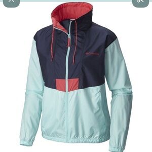 Columbia Women's Navy and Light Blue Ski Jacket